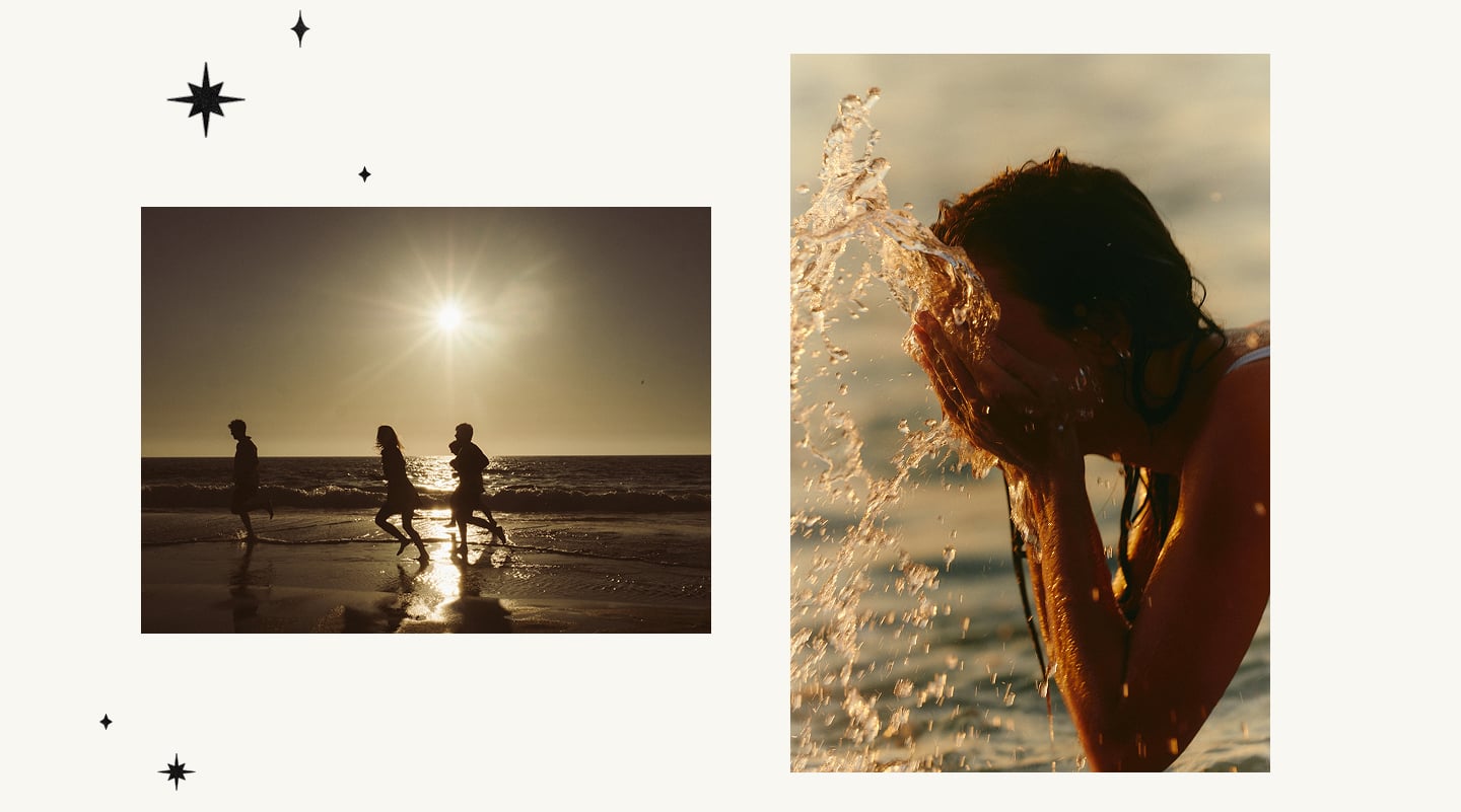 Golden hour at the beach